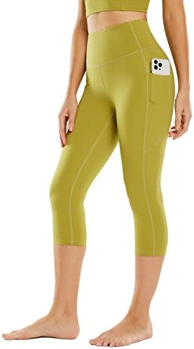 Baleaf zvezni ženski rumenilo sa džepovima sa džepovima Visoki struk, Tummy Control Yoga Kompresija treninga Obrezane hlače