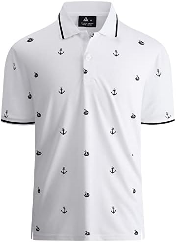 V Valanch Golf polo majice za muškarce kratki rukav vlagu Wicking ljetne majice na otvorenom teniski polo