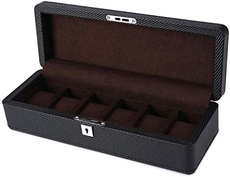 NaNa WYEMG kutija za nakit - kožna kutija od karbonskih vlakana jednostavnog stila za sat kutija za čuvanje kutija za prikaz
