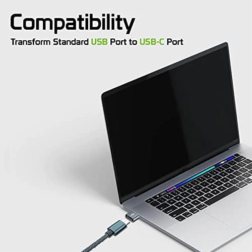 USB-C ženka za USB mužjak Brzi adapter kompatibilan je sa vašim HARS-om 50 lite za punjač, ​​sinkronizaciju, OTG uređaje poput tastature,