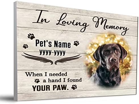 Personalizirani Memorijalni Poklon Za Pse Koji Pamti Spomen Platno Za Kućne Ljubimce