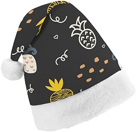 Ananas uzorak Božić šešir meke pliš Santa kapa Funny Beanie za Božić Nova Godina svečana zabava