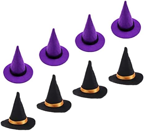 NUOBESTY Halloween Decor Crni dekor Halloween Mini Vještičji šeširi 2.55 inčni šeširi Vinska boca Toppers Mini Vještičji šeširi navlake