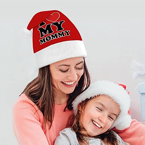 Volim svoju mamu Božić šešir Santa kape Božić Tree dekoracije Holiday Decor pokloni za odrasle žene Family Men
