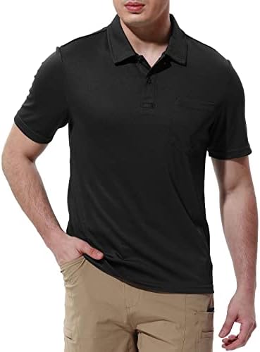 Rdruko muške polo majice kratki rukav brze suhe vanjske sportske majice na otvorenom sa džepom