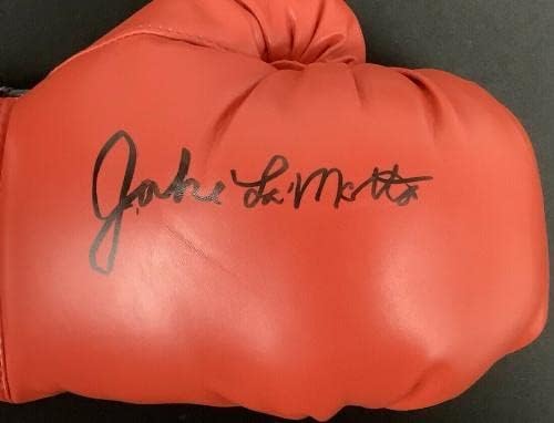Jake LaMotta potpisan Boks rukavica Everlast Bronx Bull autogram srednje težine HOF JSA - autographed boks rukavice