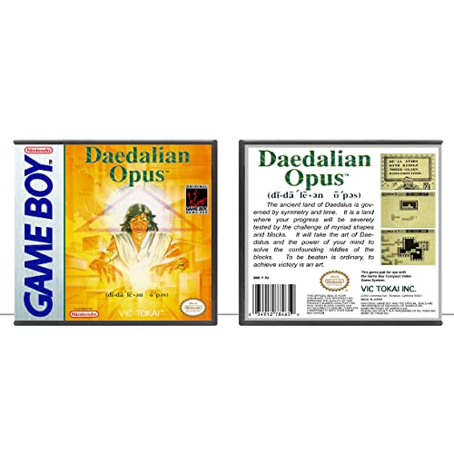 Daedalian Opus / Game Boy - Samo Slučaj Za Igru-Nema Igre
