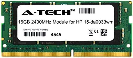 A-Tech 16GB modul za HP 15-DA0033WM laptop i prijenos računala DDR4 2400MHz Memory Ram