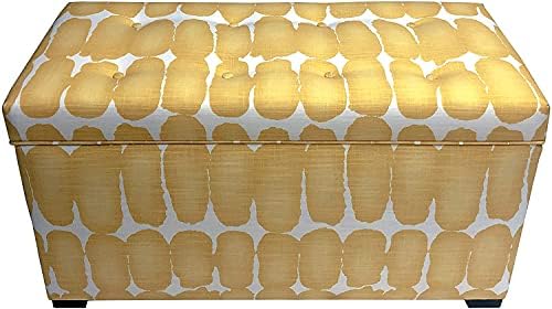 Jedini dizajn Angela Sredinom stoljeća Moderni tapecirani dnevni boravak Spremište prtljažnik, zlatno žuto