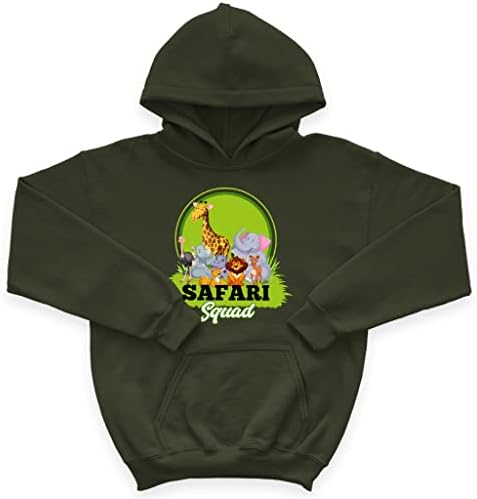 Safari životinjska dječja spužva Fleece Hoodie - Safari Deca 'Hoodie - slatka hoodie za djecu
