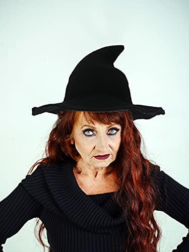 Haconba 4 pakovanja vještica za Noć vještica vuneni Vještičji šeširi za Halloween party dekor