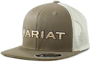ARIAT Muška bejzbol kapa sa logotipom-Zapadni mrežasti šešir
