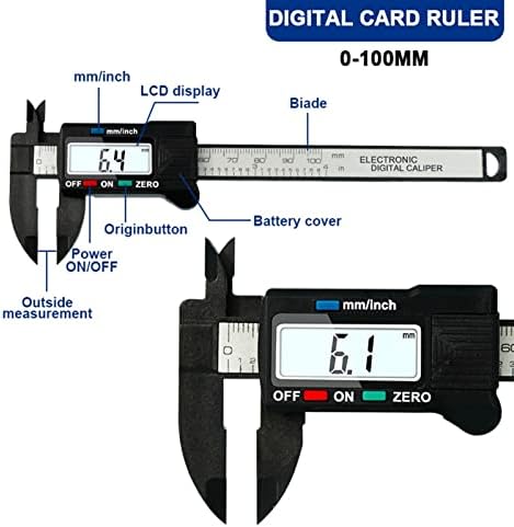 SMANNI digitalna čeljust 0 - 100mm 0.01 mm LCD mjerni instrumenti mjerač mikrometar Plastična čeljust za Noniranje mjerna alatna čeljust