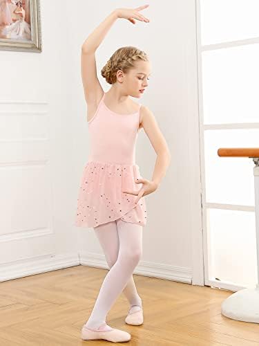Vieille Toddler Girls Dance Leotards Hollow Back Ballet Leotard za djevojke Camisole Dance haljina sa tutu sukn 3-8t