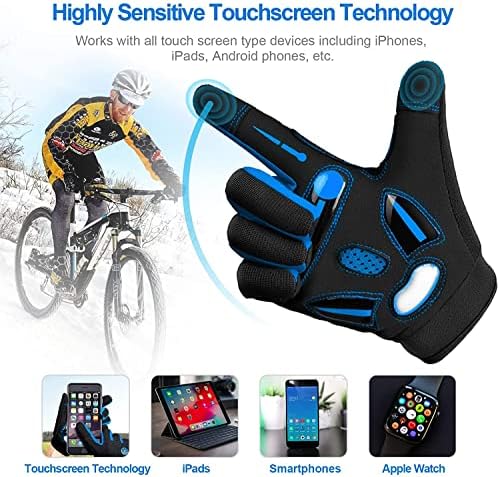 Bikingmoreook Biciklističke rukavice Biciklističke rukavice za muškarce, ženske rukavice, touchsloicreen puni prst brdski bicikl rukavice,