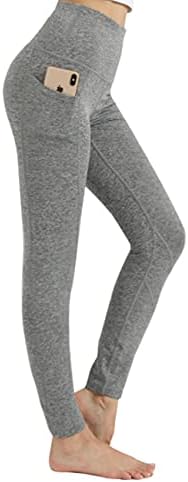 Duž stabičke gamaše sa visokim strukom za žene sa 3 džepova, temmske kontrolne joge hlače za vježbanje joge casual