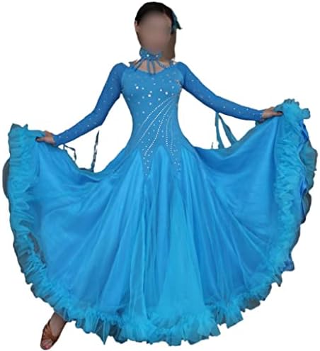 Zyzmh plesne haljine Waltz haljina Standardna haljina za ballroom Ženske ljuljačke plesne haljine Moderni plesni kostimi