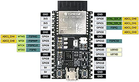 Diymall ESP32-C3-Devkitc-02 ESP32 razvojni odbor zasnovan na modulu ESP32-C3-Wroom-02 integrira kompletne WiFi + bt ble funkcije