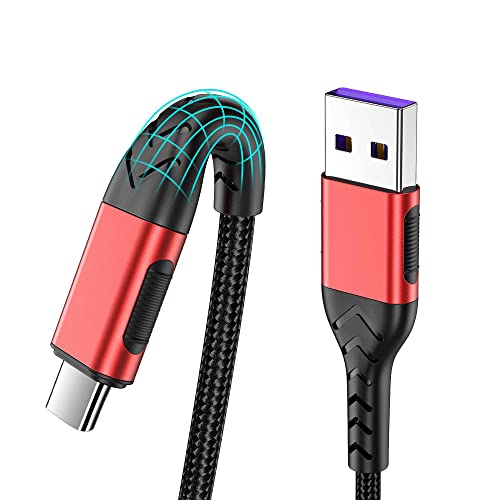 Durcord USB C kabl, 2Pack 6ft brz punjenje 6Feet USB tip C kabel za kabel za prijenosnik za Android Phone Laptop, 6 stopa tipa C Punjač