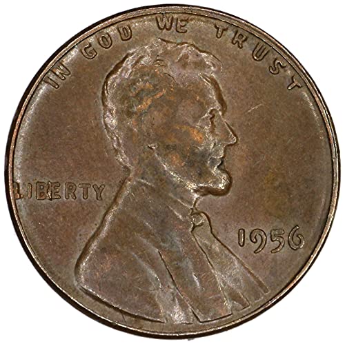 1956. P Lincoln pšenični bie Greška ispucana lubanja die čip na s peni dobro