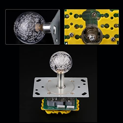 OKJHFD LED šareni osvijetljeni arkadni džojstik, podesivi džojstik duge ručke u stilu takmičenja od 4 do 8 načina rada za arkadnu