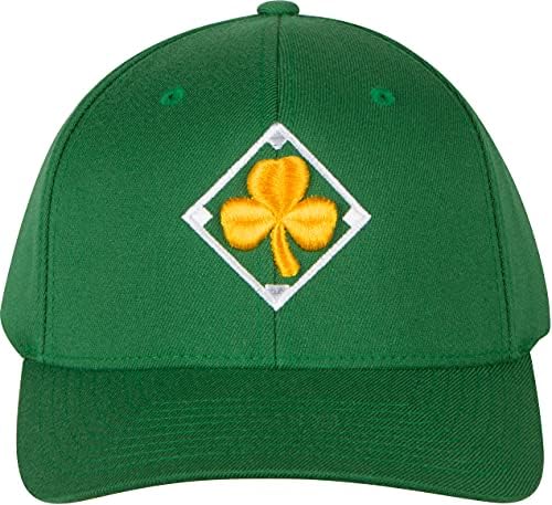 Zelena Flexfit Irska bejzbol kapa sa zlatnom djetelinom i Irskom zastavom
