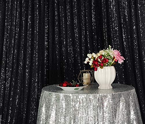 Kvadratna pozadina sa šljokicama 20ft x 10ft crna pozadina svjetlucava zavjesa za uređenje svadbenih zabava