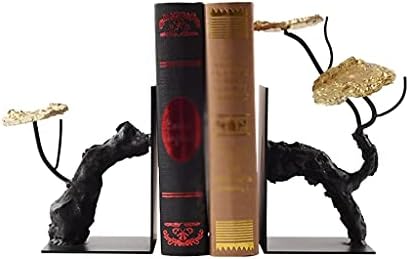 Dekorativni držači za knjige u kineskom stilu Lotus Decoration Bookends Iron Anti-Moving Bookends za smještaj teških knjiga krajevi
