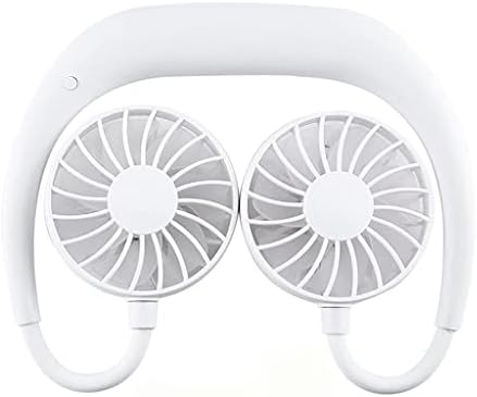 UXZDX prijenosni ventilator Hands-Free vrat bend Hands-Free viseći USB punjivi dual Fan Mini Klima uređaj/hladnjak ventilator za sobu