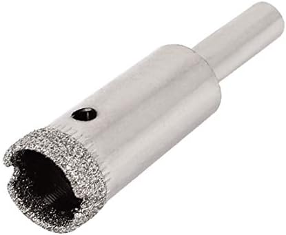 X-DREE 12mm prečnik dijamantskog obloženog alata za rupe za staklene pločice (el agujero de 12 mm de diámetro recubierto de diamante