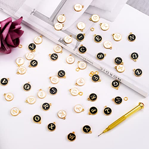 Anfigo Letter viseći Privjesci za nokte, 153 komada nakit za prsten za nokte i alat za Piercing Nail Art ručna bušilica za akrilni