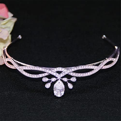 RENSLAT Fashion Bridal Tiara Headpiece srebrna boja Kristal Wedding Crown Hair Accessories Women Birthday Party rhinestone Crowns