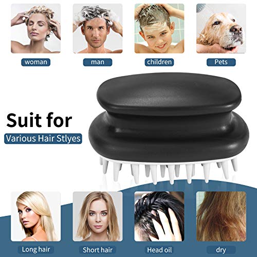 Huaxiaomei masažerska šampon za masažer, četkica za vlasište za pranje kose, mekani silikonski vlasište za uklanjanje peruti, promovira