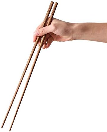 Muso Wood Extra Long Cooking Chopsticks 16,5 Wenge Drveni Štapići Za Kotlet Za Višekratnu Upotrebu - Japanski Klasični Stil Štapići