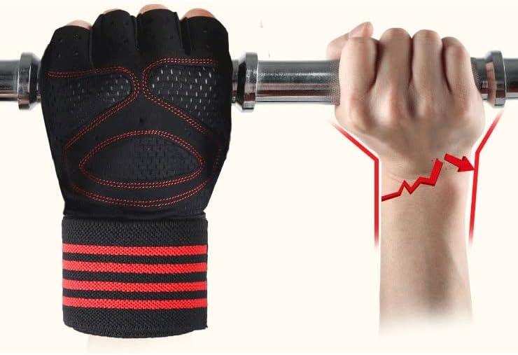 Sdfgh rukavice za fitnes sa podrškom za zapešće prozračne pune dlan za muškarce i žene biciklističke rukavice