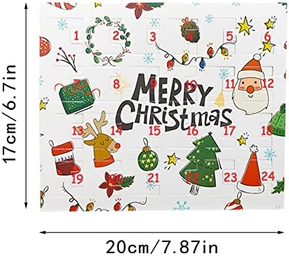 Kancelarijski kalendar 2022 Božićna dekoracija DIY minđuše privjesak Božićni Advent Kalendar narukvice Set 24 dana kalendar odbrojavanja