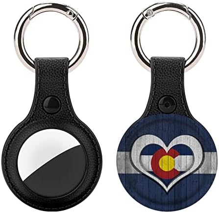 Colorado državna zastava TPU Airtag futrola izdržljiva futrola protiv izgubljenog držača protiv ogrebotina sa privjeskom za ključeve