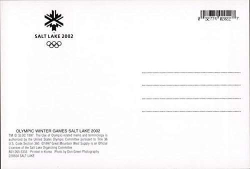 Olimpijske Zimske igre Salt Lake 2002 Salt Lake City, Utah ut originalna Vintage razglednica