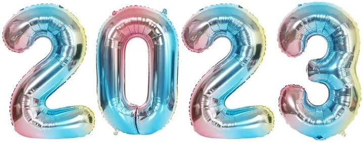 2023 baloni 32 inčni šareni folija brojevi baloni Banner za 2023 Nova godina uoči mature godišnjica dekoracije Retirement Home Festival