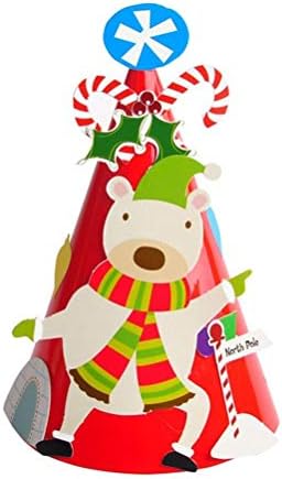 10 kom Božićni papir crtani uzorak DIY šešir Party proslava Ornament šešir za djecu Božićni ukrasi Božićni pokloni