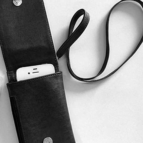 Ocean pješčana plaža Sling lica slika Telefon novčanik torbica Viseći mobilni torbica Crni džep