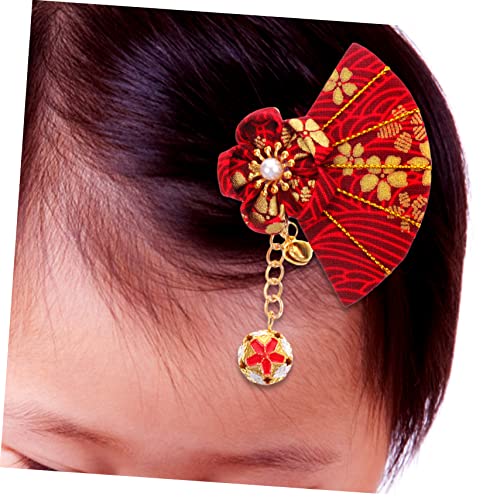 Bestoyard cherry cvijet kose chinoiserie dekor japanski dekor proljetni festival kose dekor Azijski dodaci za kosu kineski dodaci za kosu vintage bell clip 1 par
