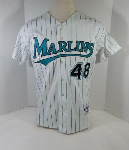 1993-02 Florida Marlins 48 Igra izdana Bijeli dres 46 309 - Igra Polovni MLB dresovi