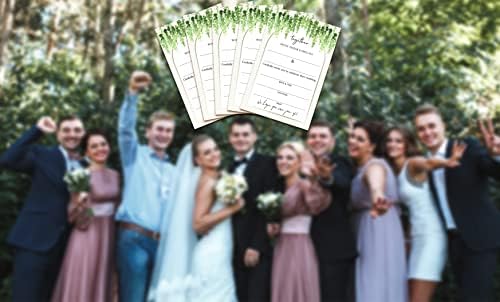 Greenery kartice za vjenčanje - Pozovite karton za prijemanje za svadbene zabave - 25 kartica i 25 koverti