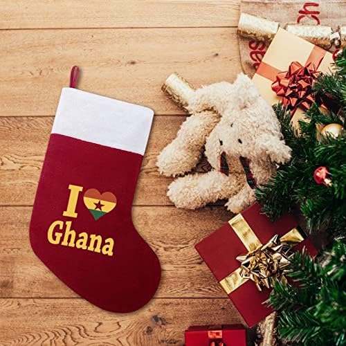 Volim Ganu personalizirane božićne čarape Xmas kamin Porodični zabava Viseće ukrase