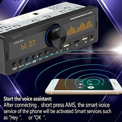 Klasični Bluetooth Car Stereo, Multimedijalni MP3 automobil, AUX ulaz FM AM radio Power Off Memory Funkcija Auto radio prijemnik sa