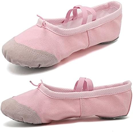 Dogeek baletne cipele za djevojke vježbaju balet papuče ples cipela platno split sole balet cipele za žene dječje male