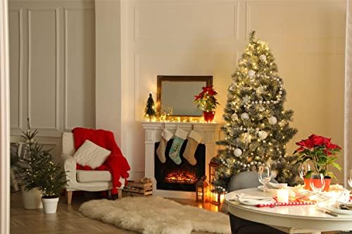 Caroline's bysures CK3498CS Danski Spitz Božićne stablo Božićne čarape, kamin Viseći čarape Božićna sezona Dekor zabave Obiteljski