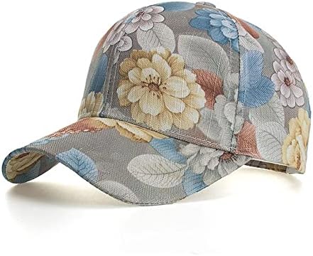 MHYFC cvjetna bejzbol kapa Ženska podesiva cvjetna kapu cvjeta ljetna tanka kapa za bejzbol kapa