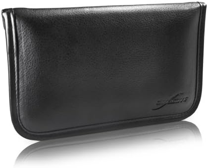 Boxwave Case kompatibilan s časti 8A 2020 - Elite kožna glasnik torbica, sintetički dizajn poklopca kože za čast 8A 2020 - Jet crni